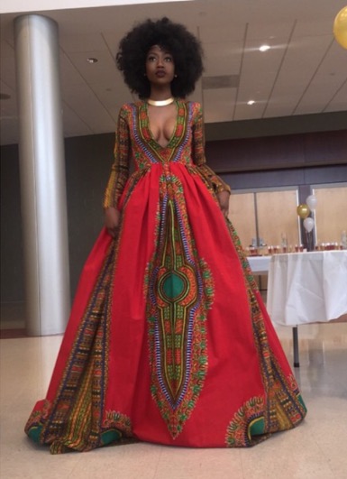Designs African inspired dress